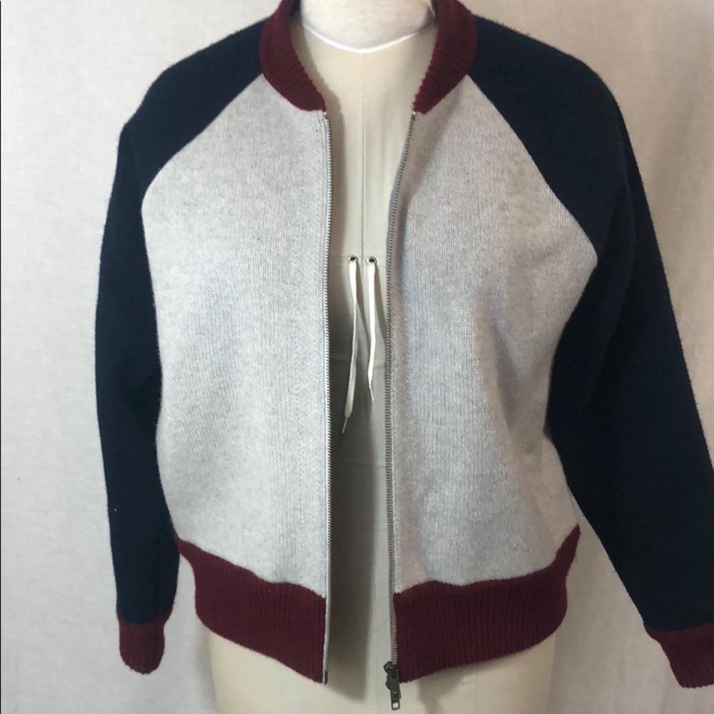 J Crew Bomber Sweater Jacket